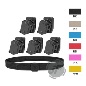 IPSC USPSA 1.5in Shooting Belt 5x Multi-Angle High Speed Pistol Magazine Holster - Picture 1 of 16