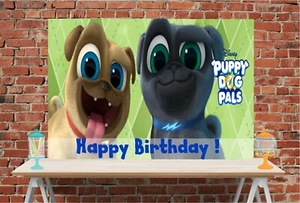 3x5 Puppy Dog Pals vinyl Birthday Banner - Picture 1 of 2
