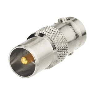 BNC Female To IEC PAL DVB-T TV Male Plug Coax Conventer RF Adapter Connector - Picture 1 of 3