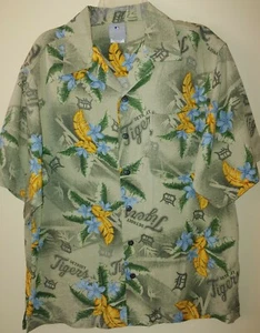 MLB Detroit Tigers Hawaiian Shirt - Size M - Genuine Merchandise - Picture 1 of 4