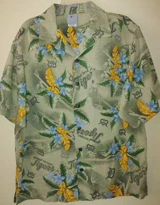 MLB Detroit Tigers Hawaiian Shirt - Size M - Genuine Merchandise - Image 1 of 4