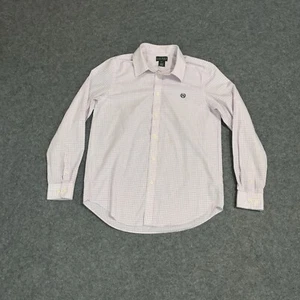 Lauren Ralph Lauren Button Shirt Boy’s Size 20 Multicolor Plaid Crest Logo - Picture 1 of 11
