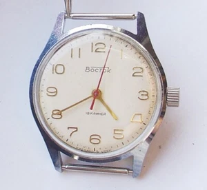 VINTAGE SOVIET RARY WOSTOK (VOSTOK) 2209 WATCH 60s White Dial Serviced - Picture 1 of 17