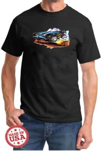 BATMOBILE Full Color Cartoon Tshirt NEW FREE SHIPPING - Picture 1 of 11