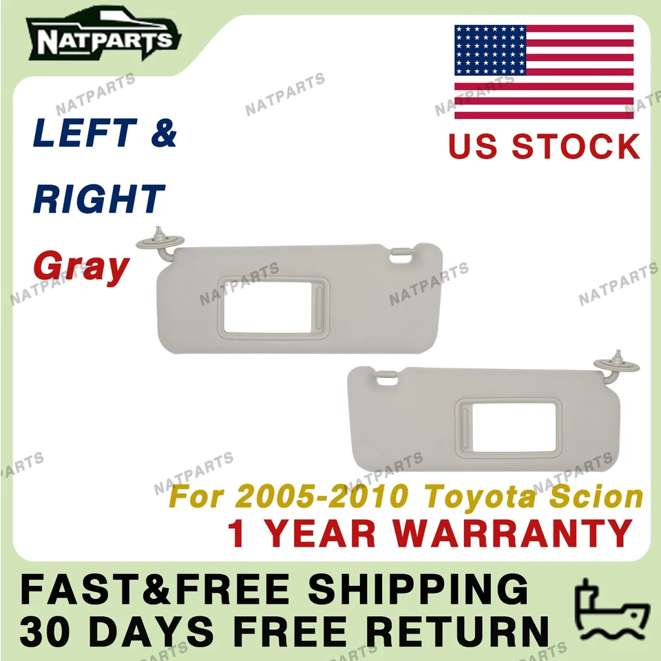 Left&Right Side Sun Visor W/O Light Fits for2005-2010 Toyota Scion74320-21210-B2 - Image 1 of 4