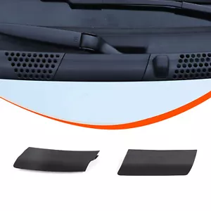 2PCS Black Front Wiper Scuttle Panel Trim Cover RHD Fit For Fiat 500 2010-2024 - Picture 1 of 12
