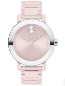 NEW Ladies Movado BOLD Evolution Blush Pink Ceramic Watch 3600709 $695 - Picture 1 of 7