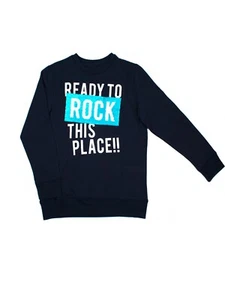 P.S. from Aeropostale Boys Navy Blue Double Sided Sequins Sweatshirt Size 10 - Picture 1 of 2