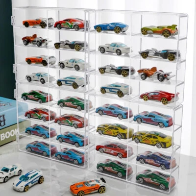 8 Unit 1:64 Clear Model Car Display Box Plastic Toy Dustproof Show Storage Case - Image 1 of 4