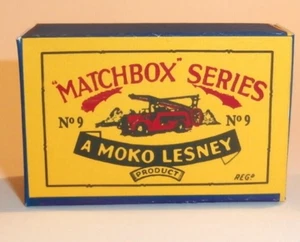 Matchbox Lesney No 9 Fire Escape Empty Repro Box Style B - Picture 1 of 1