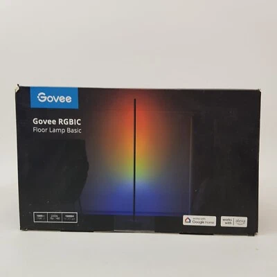 Govee RGBIC Floor Lamp LED Corner Smart Modern Music Sync Works with Alexa Black - Image 1 of 4