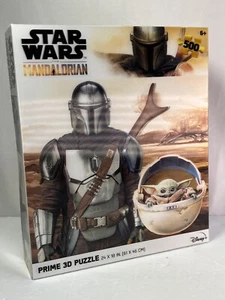 Disney Star Wars The Mandalorian Prime 3D 500 Piece Jigsaw Puzzle -New! - Picture 1 of 6