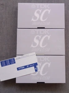 TDK VHS 3 hour tapes new 3 off. - Photo 1/1