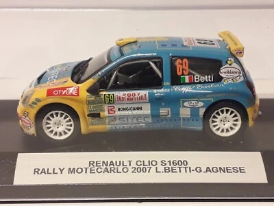 renault clio s1600 montecarlo 2007 l.betti 1:43 - Immagine 1 di 4