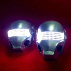 Poping Dancer LED Helmet Power LED Light Masks Costume NightClub Party Carnival - Picture 1 of 4