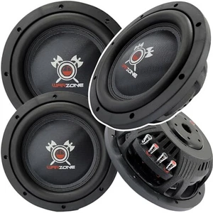 2x Warzone 10 Inch 1200 Watt Car Audio Shallow Subwoofer w/ 4Ohm DVC Power (Two) - Picture 1 of 7