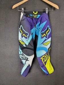 Fox Racing Pants kids size 6 /22 used worn motocross MX biking race padded - Picture 1 of 22