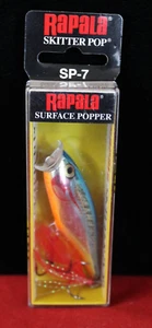 Rapala Skitter Pop SP07 SB Silver Blue 2 3/4" Fishing Lure - Picture 1 of 6