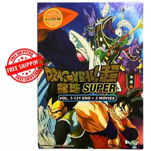 ENGLISH DUB Anime Dragon Ball SUPER Complete Series VOL.1-131 End + 3 Movies DVD - Picture 1 of 6