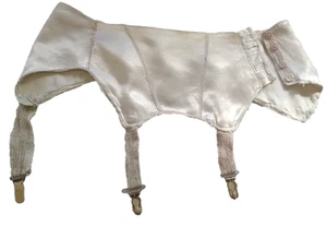 Vintage women's White satin garter belt USSR Ukraine Soviet 1970s retro lingerie - Picture 1 of 17