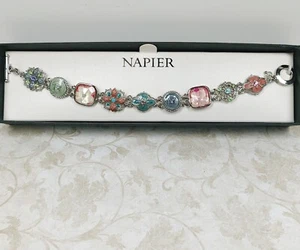 Pulsera Napier Multicolor Joya con Estrás Disfraz Nuevo - Imagen 1 de 8