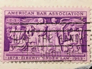 U.S. #1022 3¢ American Bar Association Stamp - Picture 1 of 2