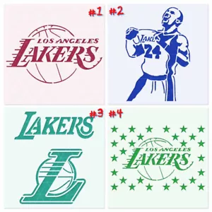 LA Lakers Stencil – Los Angeles Logo – Reusable Mylar 10 Mil – Basketball Craft - Picture 1 of 8