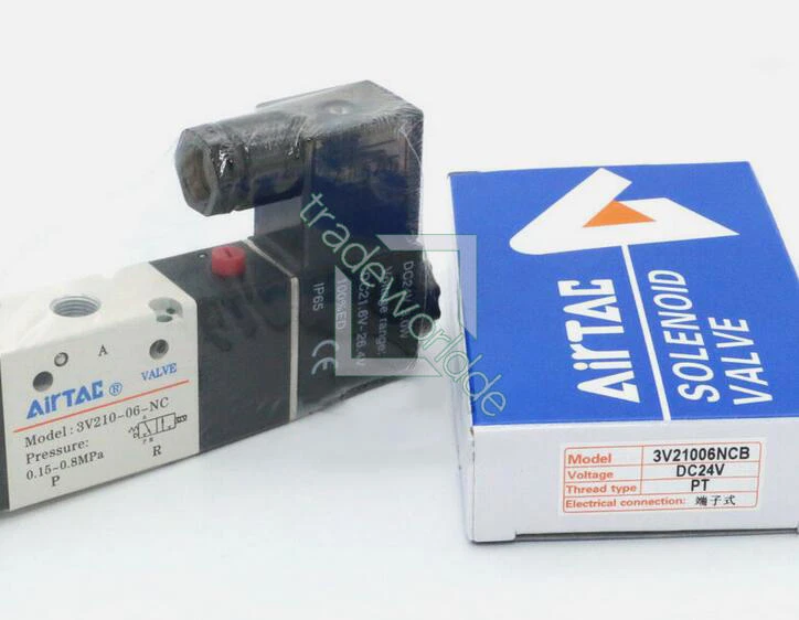 1PC NEW AIRTAC 3V210-06-NC DC24V Solenoid Valve 3V21006NC