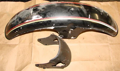 FRONT FENDER with BRACE -------- 1981 1982 1983 SUZUKI GS650G GS650 - Image 1 of 3