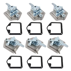 6x Folding T Handle Door Locks Bent Up Tongue Trailer Caravan Toolbox Camper van - Picture 1 of 12