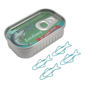 30 Pcs Fish Paper Clip Blue And Water Green Cute Shape Metal Paperclip With DW - Picture 1 of 12