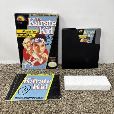 The Karate Kid Nintendo NES, 1987 In Box Manual With Sleeve Tested Working CIB - Image 1 of 4
