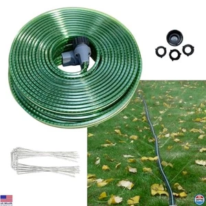 50 Fuß strapazierfähiger flacher Tropfschlauch - leichter knickfreier Garten-Bewässerungsschlauch - Bild 1 von 6
