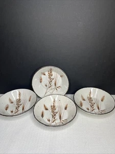 "Cuatro cuencos de cereales Wild Oats Stonehenge Midwinter 6,5"" hechos en Inglaterra de colección" - Imagen 1 de 10