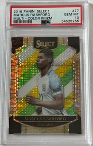 Marcus Rashford 2016 Panini Select Multi-Color Prizm #11 Rookie PSA 10 - Bild 1 von 2