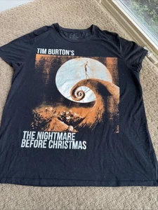 Tim Burton Nightmare Before Christmas Disney Halloween Damen 2XL schwarz Shirt - Bild 1 von 7