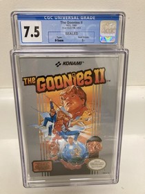Nes Goonies 2 BRAND NEW FACTORY SEALED Box H-SEAM Nintendo RARE 7.5. Cgc PSA VGA