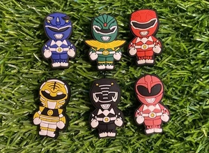 Konvolut 6 Power Ranger Thema Schuh Charms. Kompatibel mit Crocs. - Bild 1 von 1