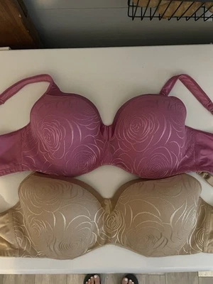 Women’s Playtex 38DD Underwire Bra Lot Of 2 Pink Nude - Image 1 of 3