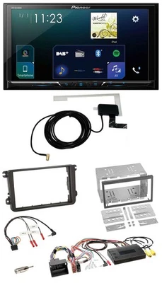 Pioneer 2DIN DAB USB Lenkrad Bluetooth Autoradio für VW T5 Golf Tiguan Touran 20 - Bild 1 von 4