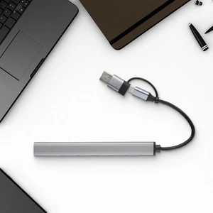 Büro Arbeitsplatz USB3.0 2.0 Hub USB C -Dockingstation Organisierte Lösung - Zdjęcie 1 z 44