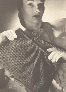 VINTAGE Tailored Purse/Apparel/Crochet Pattern INSTRUCTIONS ONLY - Picture 1 of 1