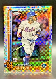 2025 Topps Chrome Luisangel Acuna Prism Refractor #56 (RC) Mets - Picture 1 of 2
