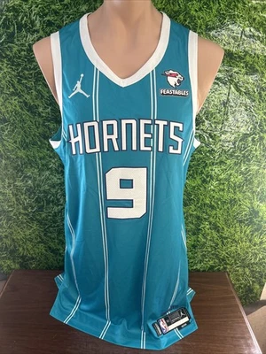2023 Charlotte Hornets #9 Dāvis Bertāns Icon Edition Issued Jersey 52+6 - Image 1 of 4
