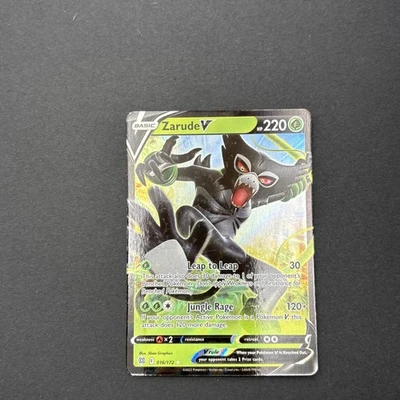 Pokémon TCG Zarude V Sword & Shield Brilliant Stars 016/172 Holo Ultra Rare 2022 - Image 1 of 2