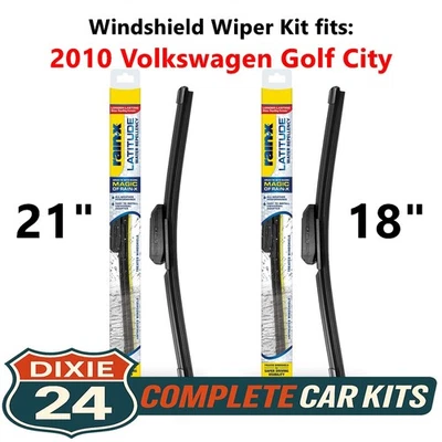 Rain-X Latitude 2-n-1 Wiper Kit fits: 2010 Volkswagen Golf City (21" & 18") Foto 1 de 4