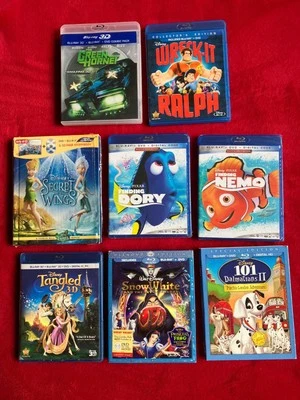 Lot DISNEY SECRET OF THE WINGS w/ STORYBOOK TARGET NEMO DORY 1 2 BLU RAY  DVD - Image 1 of 3