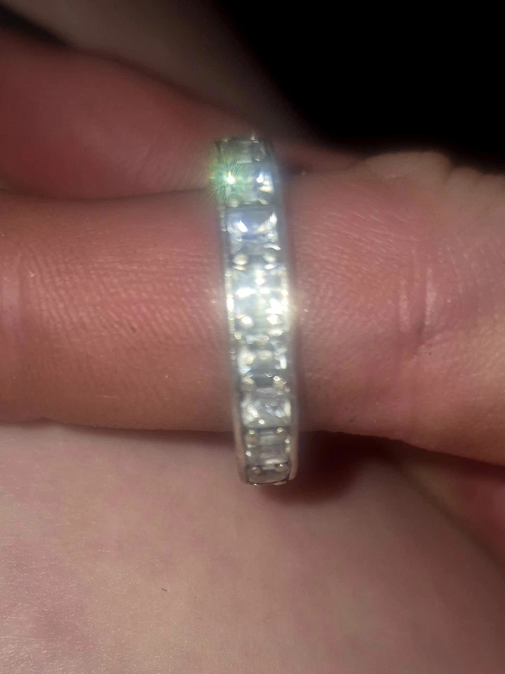 Pandora Sterling Silver Wandas Garden Oxy Floral Eternity Ring, Size 6.5 - Image 1 of 2