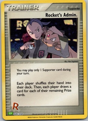 Rocket's Admin. (CLV) Holo Trading Card Game Classic 026/034 NM - Image 1 of 2