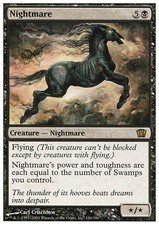 Nightmare X (1) Eighth Edition Exellent/Near Mint MTG  4RCards
